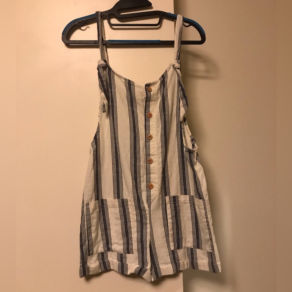 Pull&Bear Striped Overalls